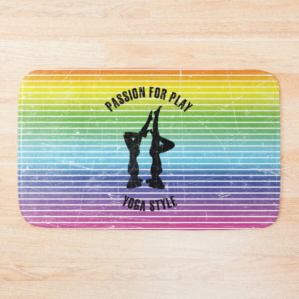 Item preview, Black silhouettes of women practicing yoga designed and sold by HarridanCreates.