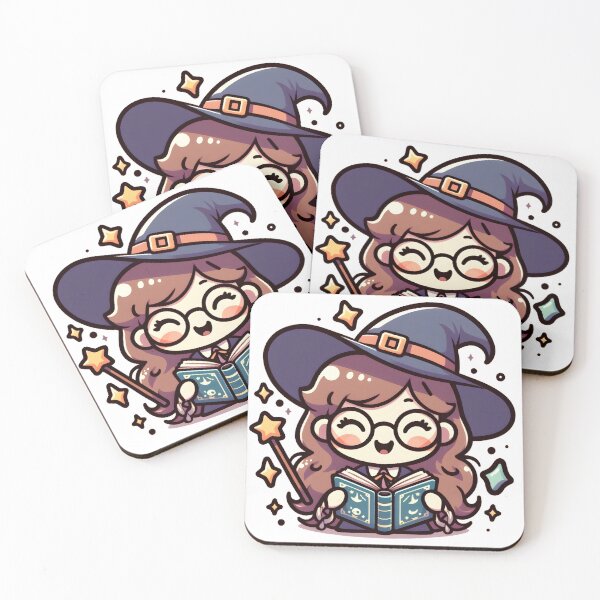 Artikelvorschau, Kawaii, Lächelnde Hexe, Mit, A, Paar, Von, Runder, Glasses entworfen und verkauft von CanvasCutie.