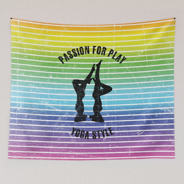 Item preview, Black silhouettes of women practicing yoga designed and sold by HarridanCreates.