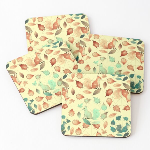 Item preview, Seamless pattern of an elegant and cute fox with objects in nature designed and sold by fotoryum.