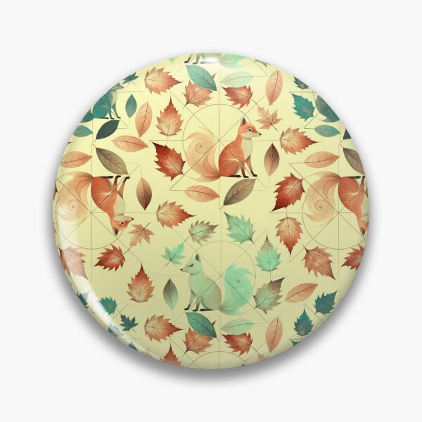 Item preview, Seamless pattern of an elegant and cute fox with objects in nature designed and sold by fotoryum.
