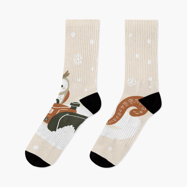 Item preview, Owl and Squirrel Joy in the Snow with Snow Blower designed and sold by zzz888.