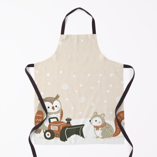 Item preview, Owl and Squirrel Joy in the Snow with Snow Blower designed and sold by zzz888.