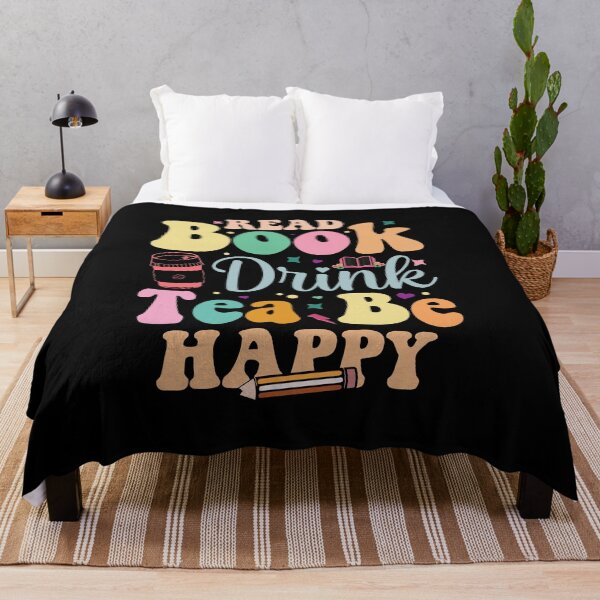 Item preview, Read Book Drink Tea Be Happy, Banned Books, Funny Bookworm, Protect Librarians, Book Lover, Reading Teacher designed and sold by behindthefacts.