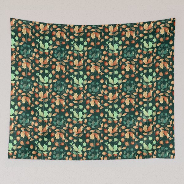 Item preview, Seamless pattern of an elegant and cute fox with objects in nature designed and sold by fotoryum.