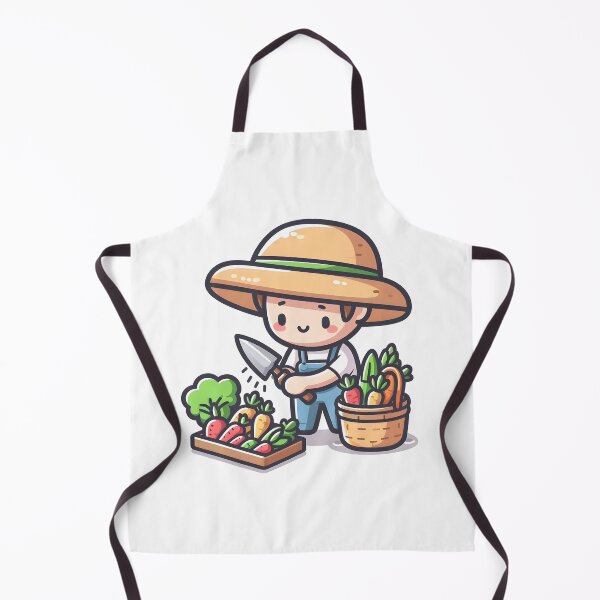Item preview, Kawaii Farmer With A Sun Hat designed and sold by CanvasCutie.