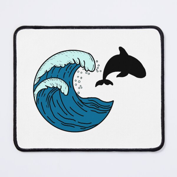 Item preview, Large waves and jumping orca designed and sold by Animals-by-JB.