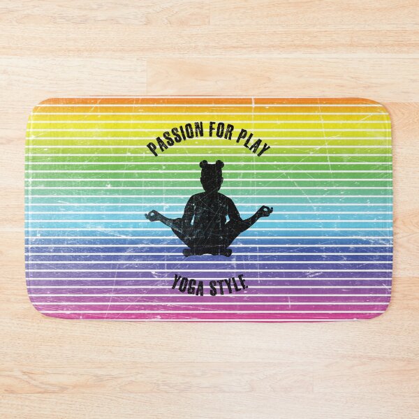 Item preview, Black silhouette of a little girl practicing yoga designed and sold by HarridanCreates.