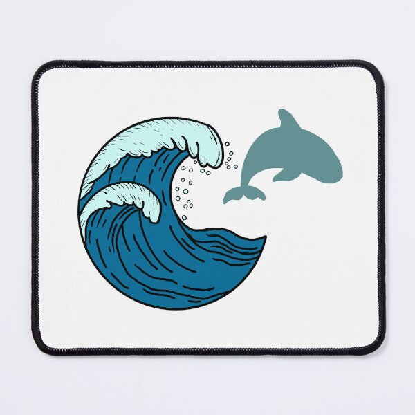 Item preview, Large waves and jumping orca designed and sold by Animals-by-JB.