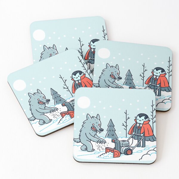 Item preview, Snow Blower Adventure of Werewolf and Vampire designed and sold by zzz888.