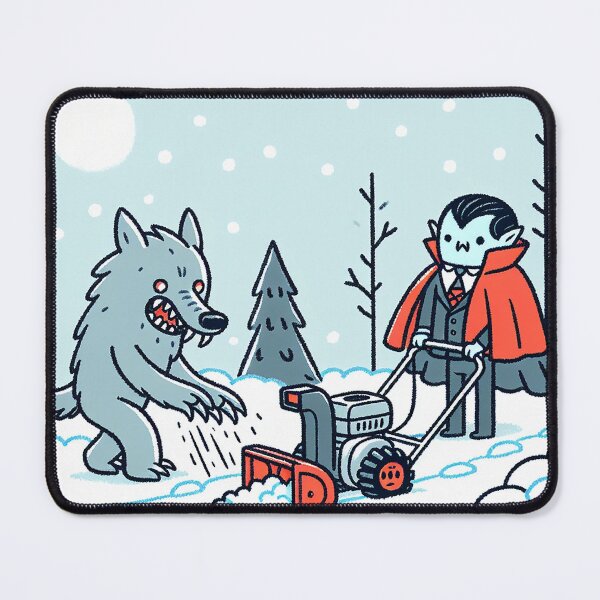 Item preview, Snow Blower Adventure of Werewolf and Vampire designed and sold by zzz888.