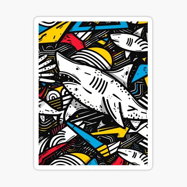 Item preview, Doodled Danger of the Depths designed and sold by Retro Type.
