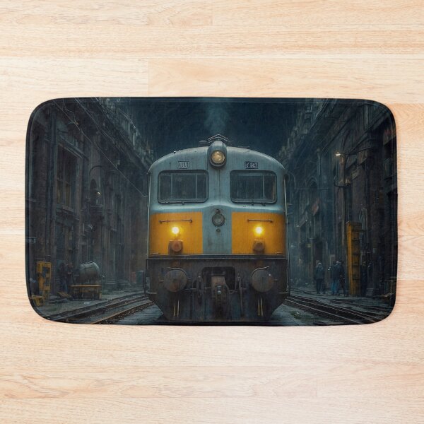 Item preview, A Vintage Train Navigates Narrow Streets designed and sold by Animepic222.