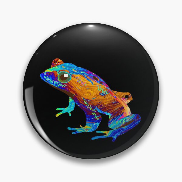 Item preview, Colourful Neon Tie Dye Frog designed and sold by Cuddleblossom.