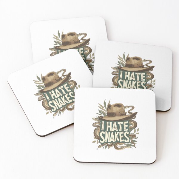 Item preview, I Hate Snakes - Fedora Hat and Serpents - Indy designed and sold by Fenay Designs.