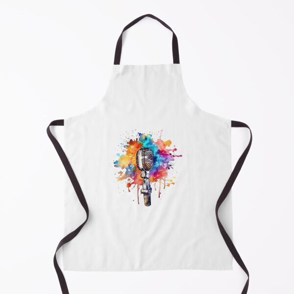 Item preview, Microphone Singer in Vibrant Graffiti Art designed and sold by NegarinFashions.