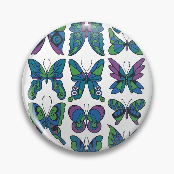Item preview, Retro Inspired Butterfly Pattern designed and sold by Carleah Unique.
