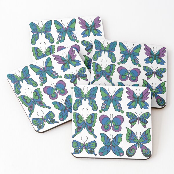 Item preview, Retro Inspired Butterfly Pattern designed and sold by Carleah Unique.