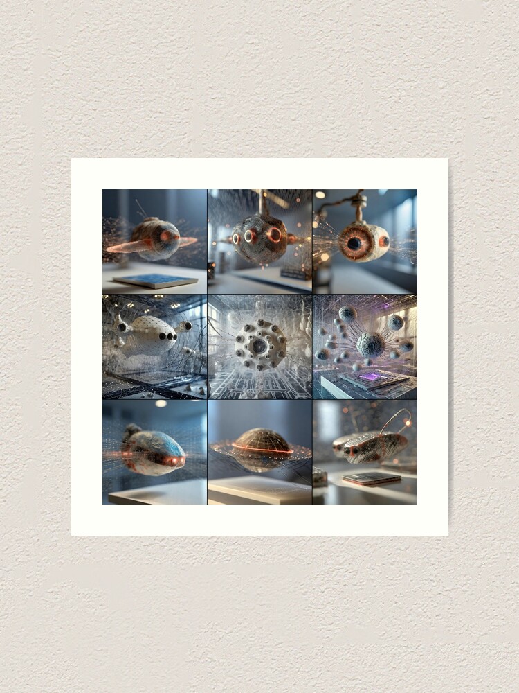 Thumbnail 1 of 3, Art Print, E-OMEGA-000 designed and sold by philjarry.