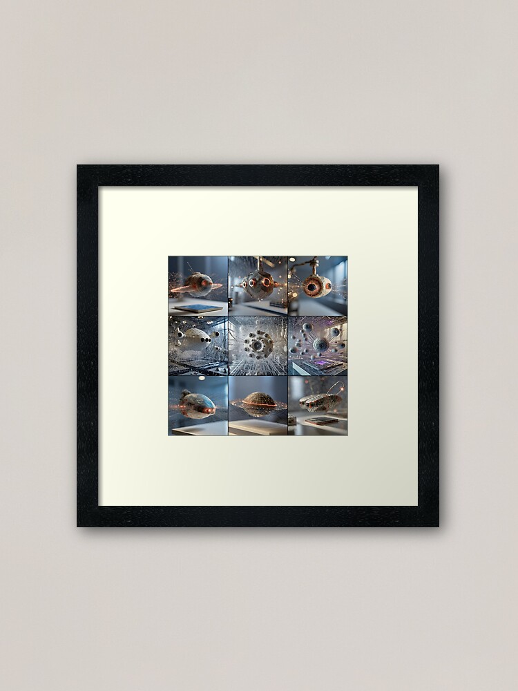 Thumbnail 1 of 7, Framed Art Print, E-OMEGA-000 designed and sold by philjarry.