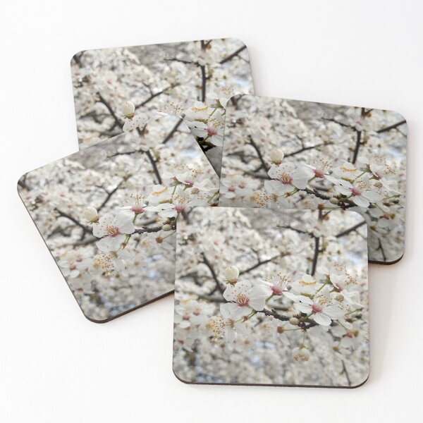 Item preview, Close up of Cherry plum with white blossoms 3 original artwork designed and sold by paragonDesign28.