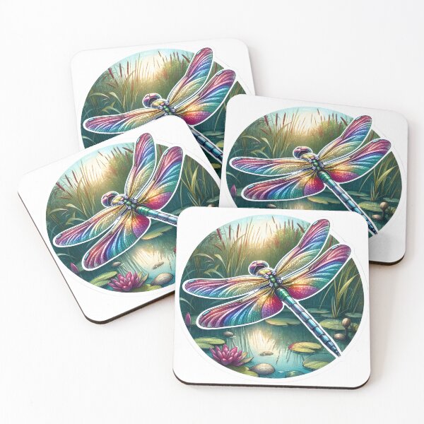 Item preview, Iridescent Wings: A Dragonfly Sketch designed and sold by AI-Only Creations.