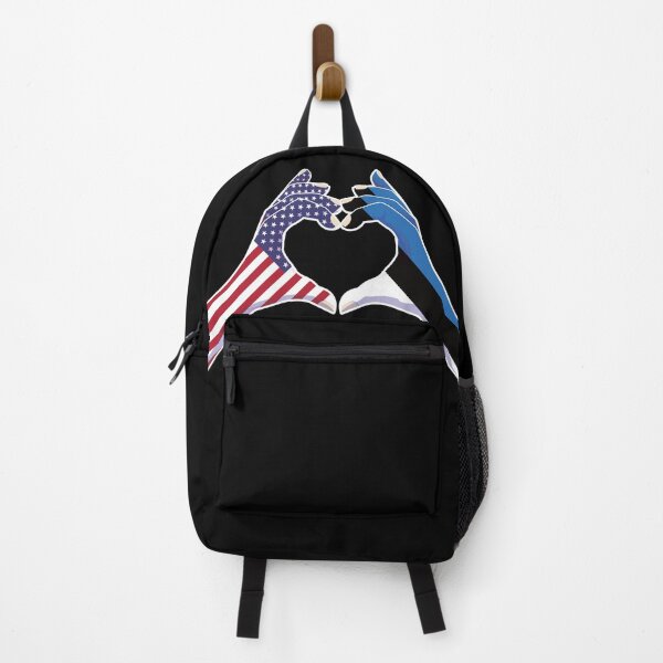 Item preview, Estonia Estonian USA United States American America Love Heart Peace designed and sold by FlagX.