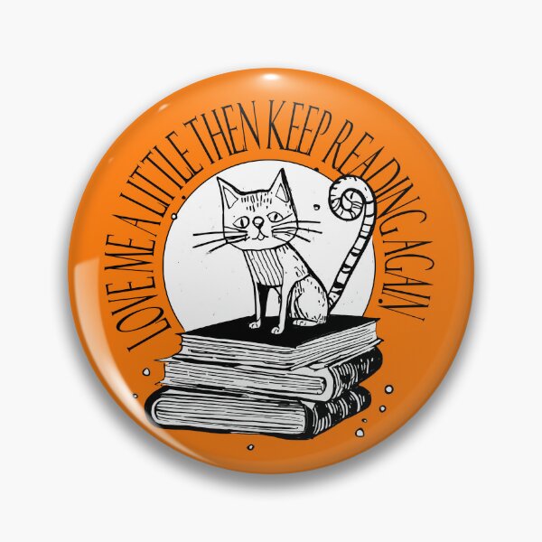 Item preview, Lazy Cat Illustration - Sleeping on Books with 'LOVE ME A LITTLE THEN KEEP READING AGAIN designed and sold by ironpalette.