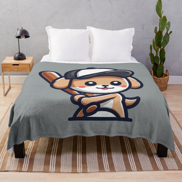 Item preview, Cute Dog Baseball Cartoon With Baseball Cap designed and sold by Daqomm.