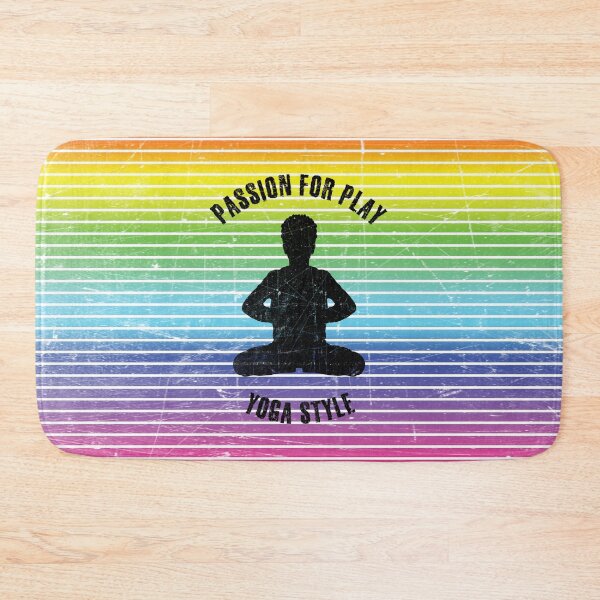 Item preview, Black silhouette of a little boy practicing yoga designed and sold by HarridanCreates.