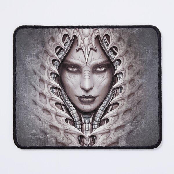 Item preview, Lady Evil - Fantasy Biomechanic Illustration - gray Version 2 designed and sold by KairoDesign.
