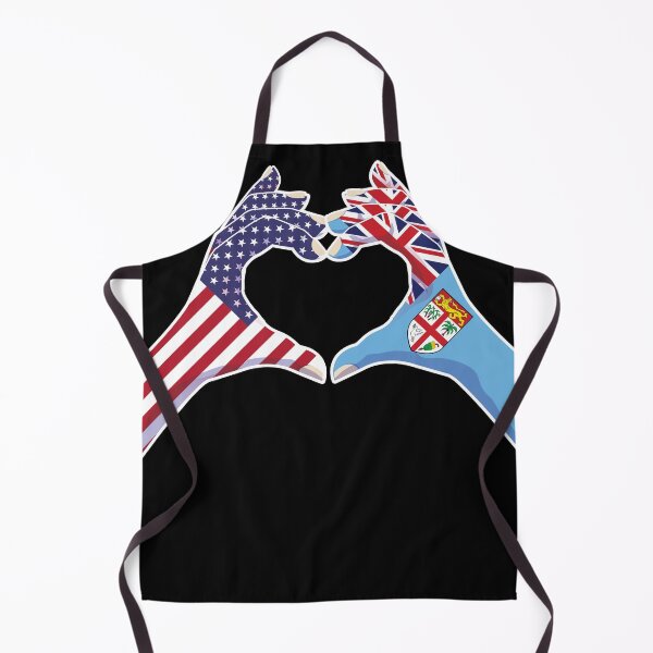 Item preview, Fiji Fijian USA United States American America Love Heart Peace designed and sold by FlagX.