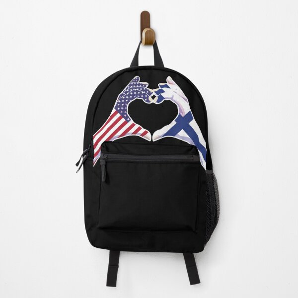 Item preview, Finland Finnish USA United States American America Love Heart Peace designed and sold by FlagX.