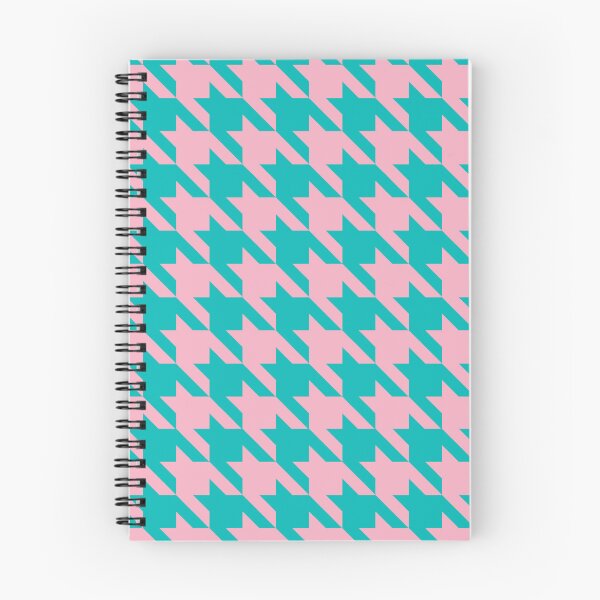 Item preview, Teal and pink houndstooth pattern designed and sold by LinDraws.