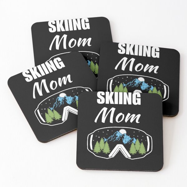 Item preview, Skiing mom or mother, winter ski season sport on a vacation for women designed and sold by NBSStore.