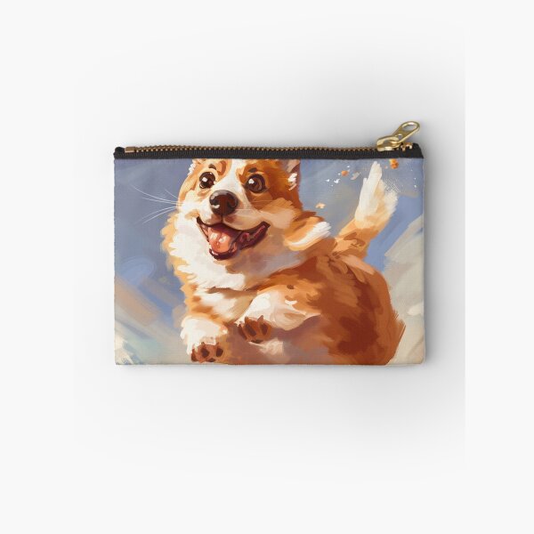 Item preview, Corgi flies through the sky and eats a cookie designed and sold by CorgiCuddle.