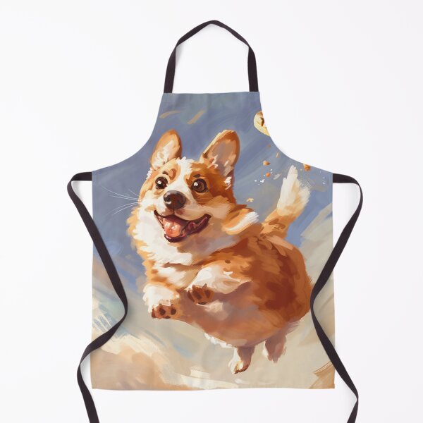 Item preview, Corgi flies through the sky and eats a cookie designed and sold by CorgiCuddle.