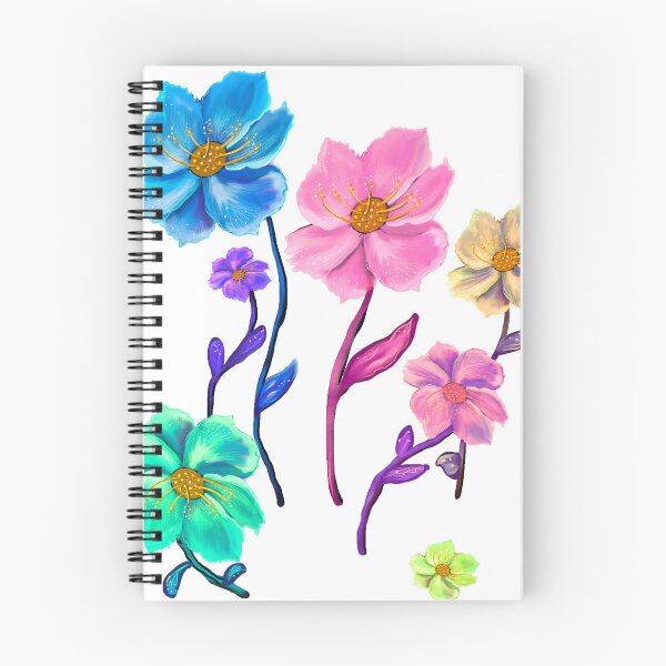 Item preview, Whimsical Botanical Garden Art: multi color Hand-Drawn Flower Designs & Gifts designed and sold by Artonmytee.