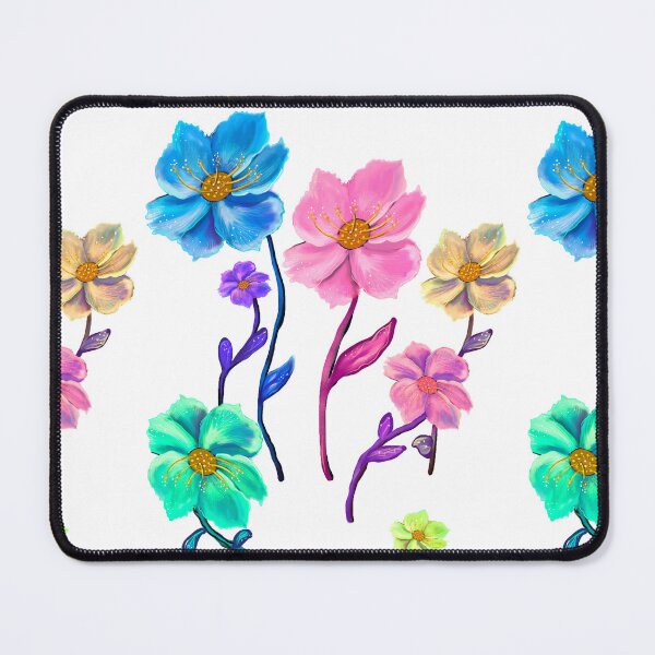 Item preview, Whimsical Botanical Garden Art: multi color Hand-Drawn Flower Designs & Gifts designed and sold by Artonmytee.