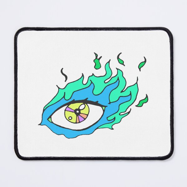 Item preview, Dark and Gritty Blue Flaming Eye designed and sold by Michael Stewart.