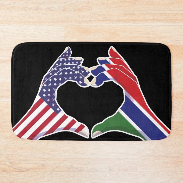 Item preview, Gambia Gambian USA United States American America Love Heart Peace designed and sold by FlagX.