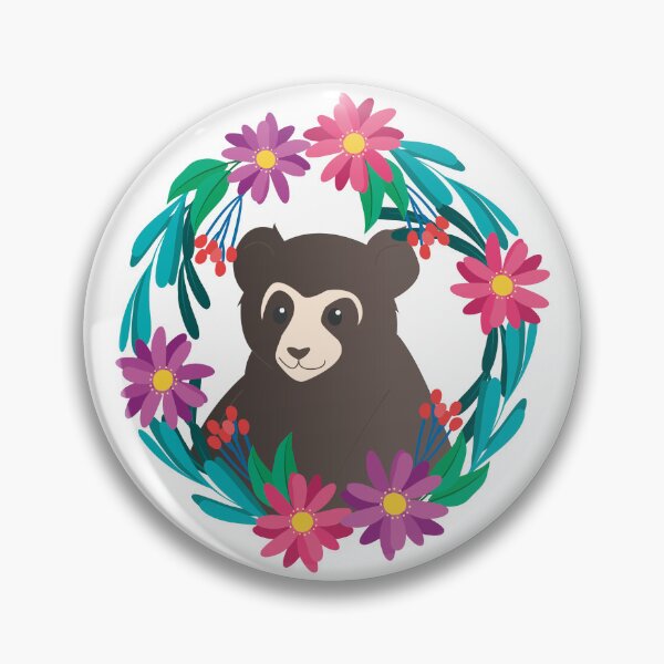 Item preview, Copy of Spectacled bear in a wreath of flowers 2 designed and sold by OriKone.