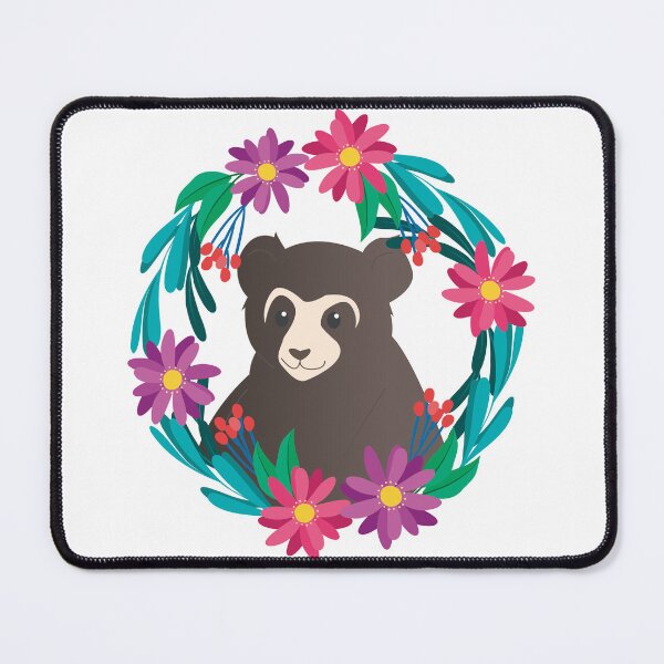 Item preview, Copy of Spectacled bear in a wreath of flowers 2 designed and sold by OriKone.