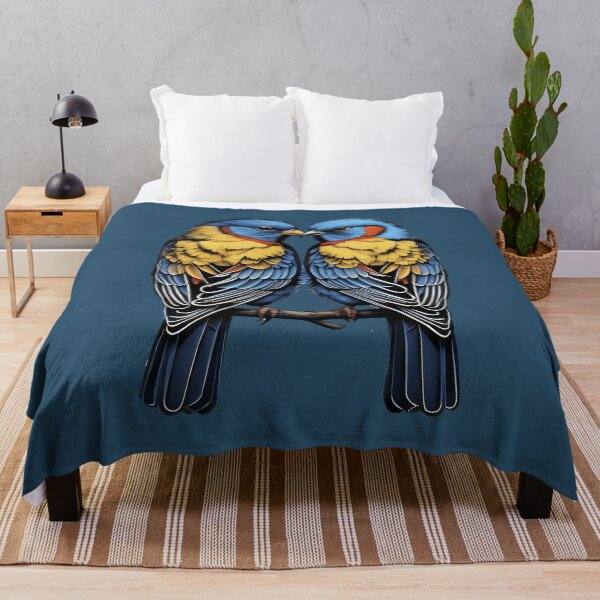 Item preview, COLORFUL LOVE BIRDS CUTE COUPLE designed and sold by digitalartlb.