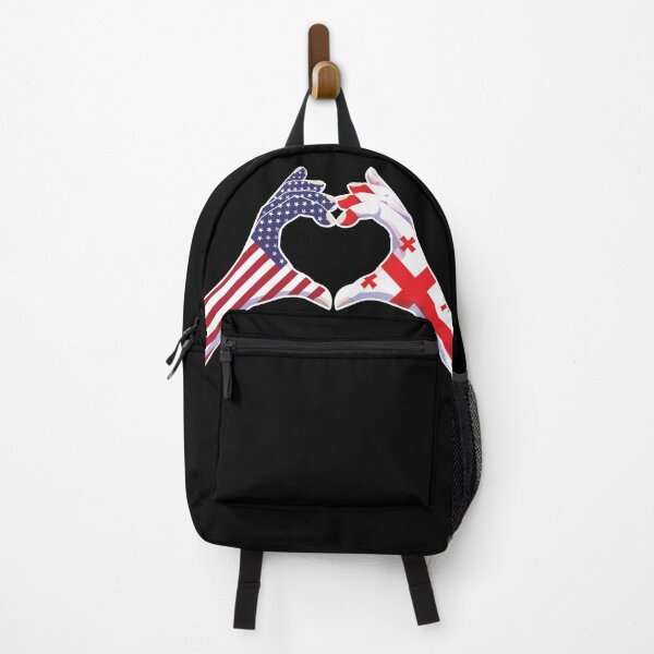 Item preview, Georgia Georgian USA United States American America Love Heart Peace designed and sold by FlagX.