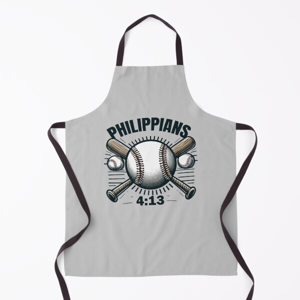 Item preview, Positive Baseball Quote - Philippians 4:13 Bible Verse designed and sold by Daqomm.
