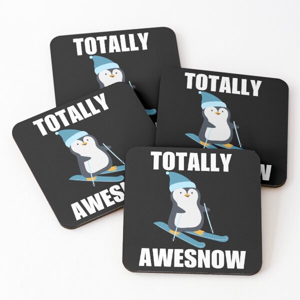Item preview, Totally awesnow, funny skiing quotes or sayings, awesome skier joke designed and sold by NBSStore.