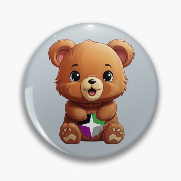Item preview, Cute Aspec Pride Flag Bear, Subtle Kawaii Aspectrum Bear Design designed and sold by Travelslightly.