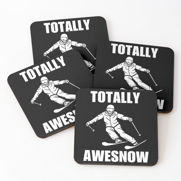 Item preview, Totally awesnow, funny skiing quotes or sayings, skiing life joke designed and sold by NBSStore.
