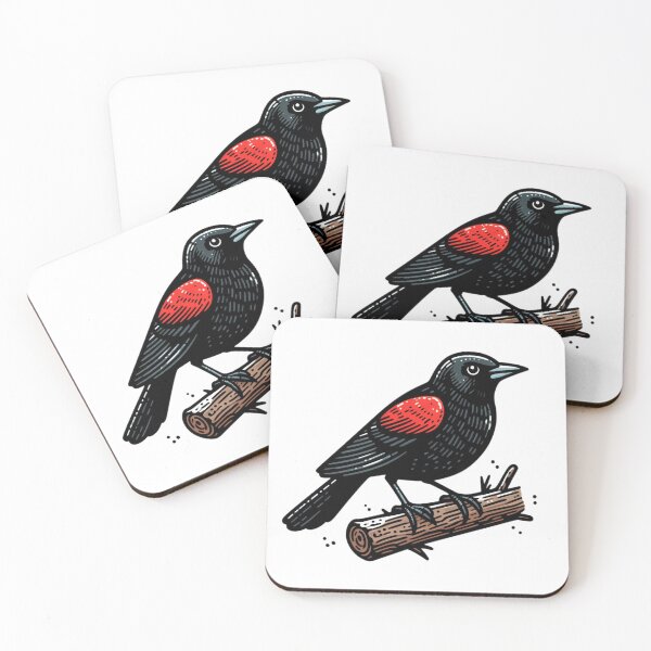 Item preview, Red-winged Blackbird cartoon designed and sold by Roberto Almeida.